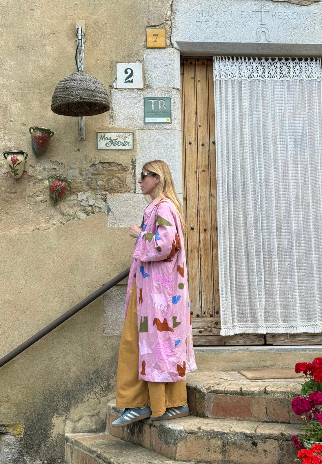 Amal light pink jacket