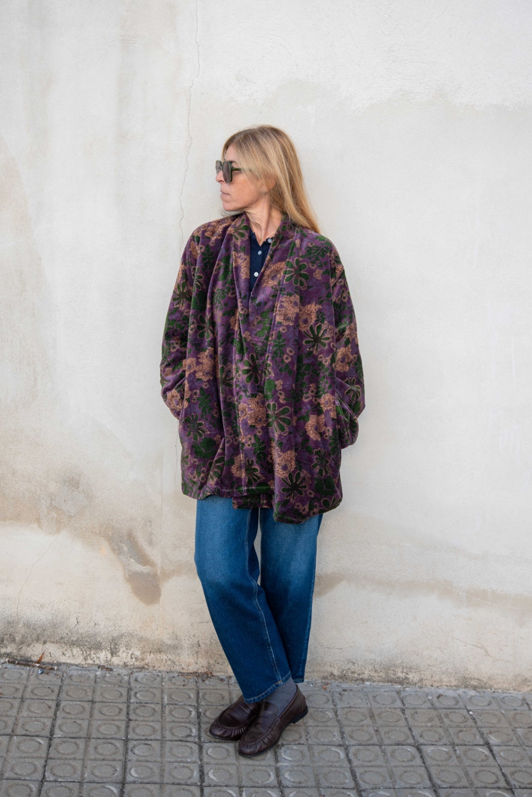 Short Velvet Kimono