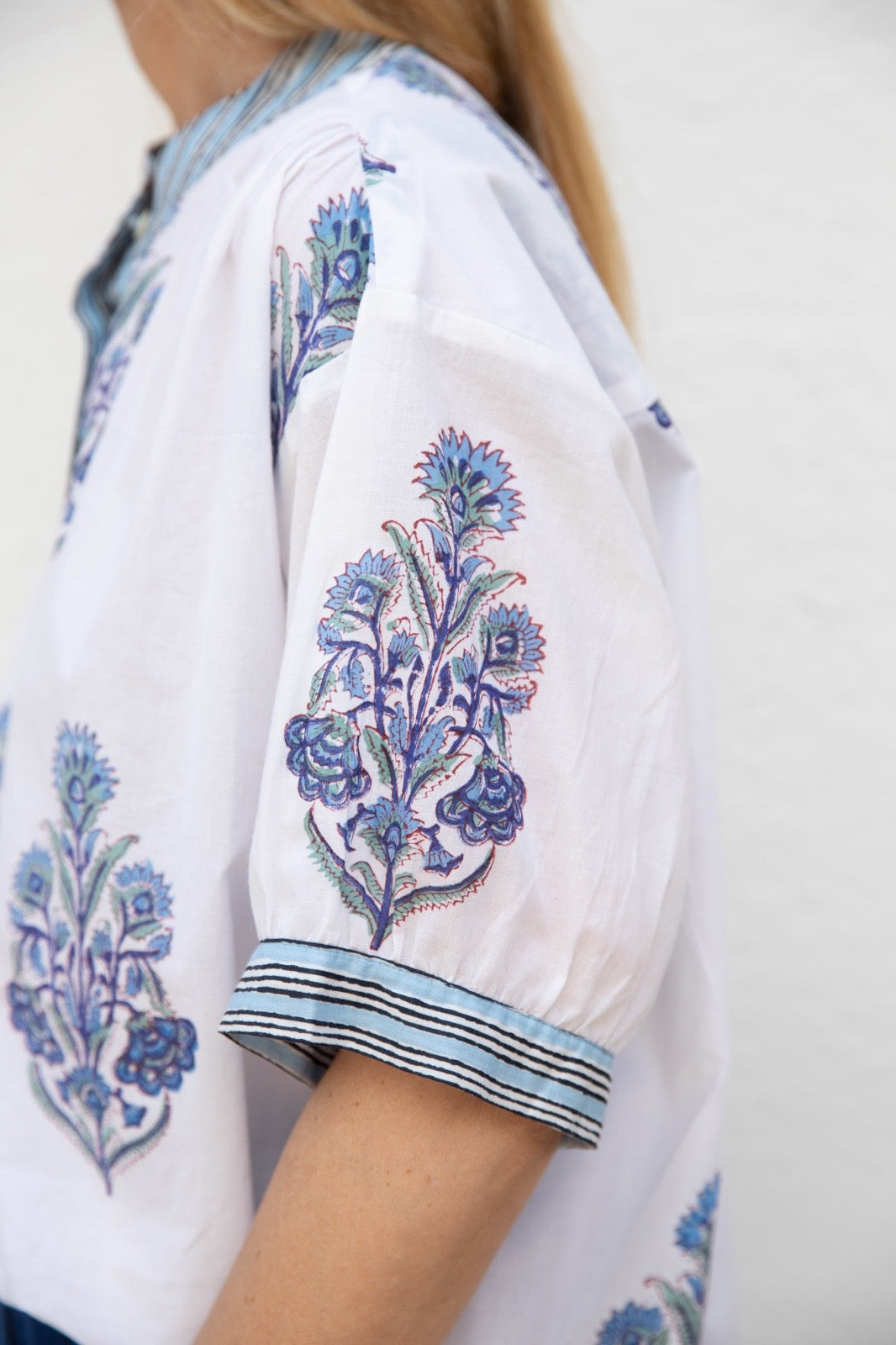 Blue flowers shirt