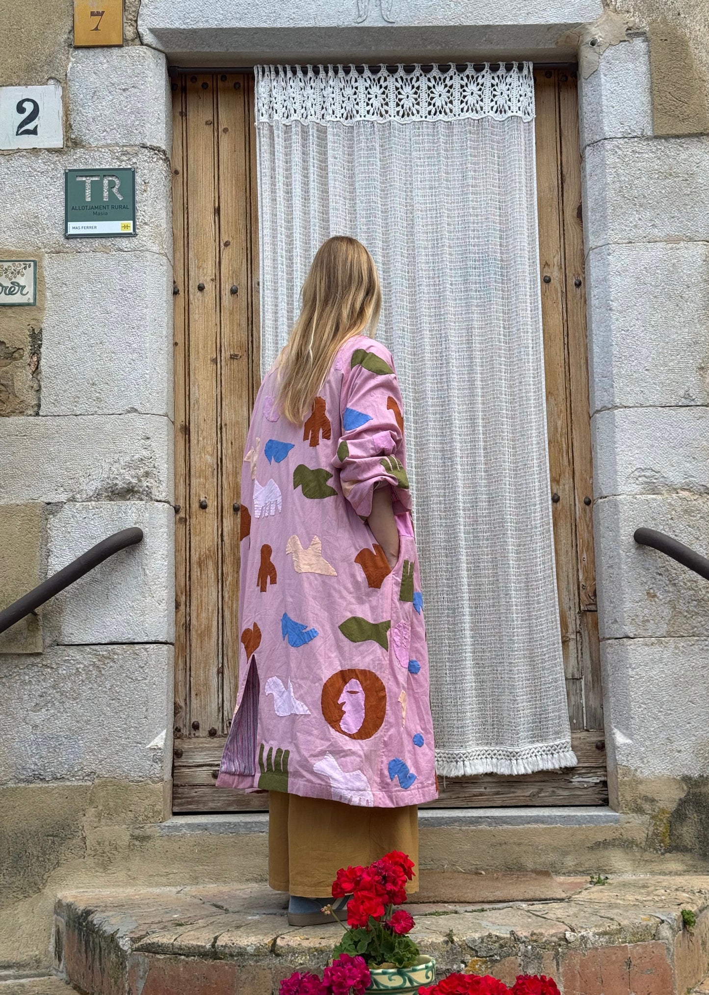 Amal light pink jacket