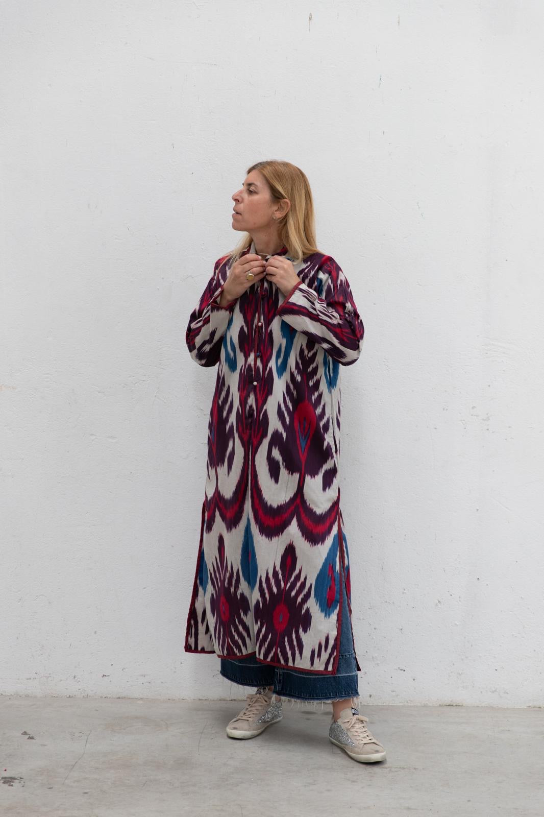Ikat Long Jacket
