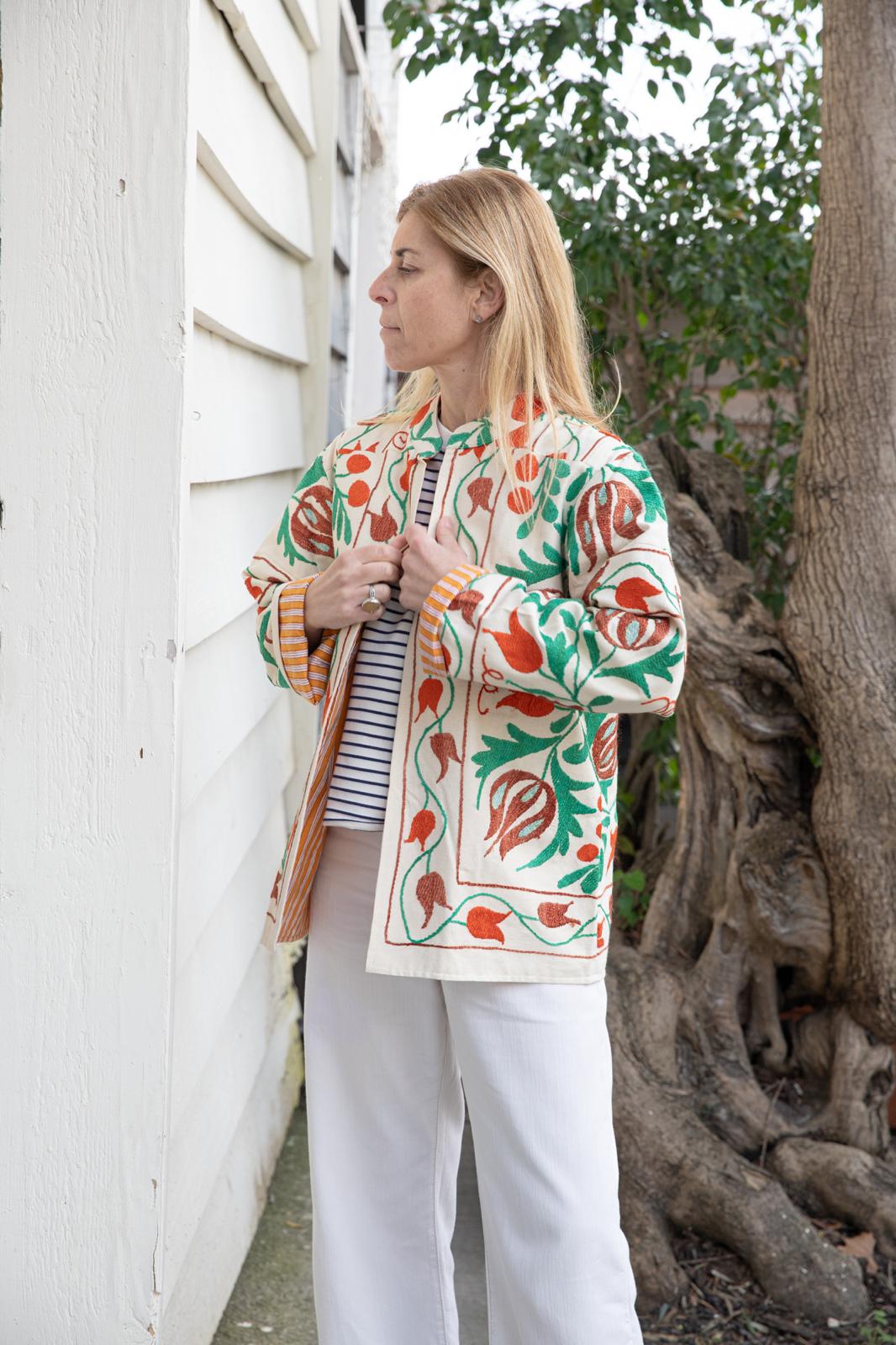 Short Suzani jacket