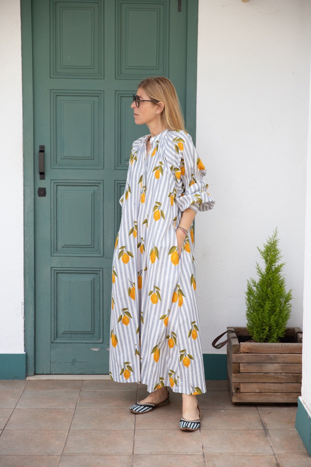 Grey lemons dress