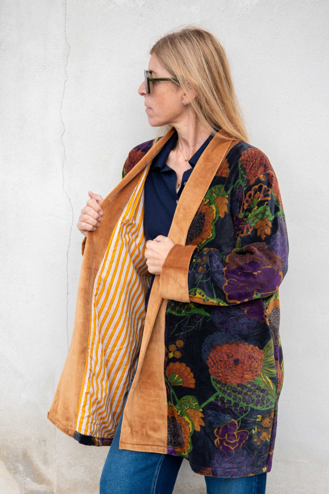 Velvet Kimono Short