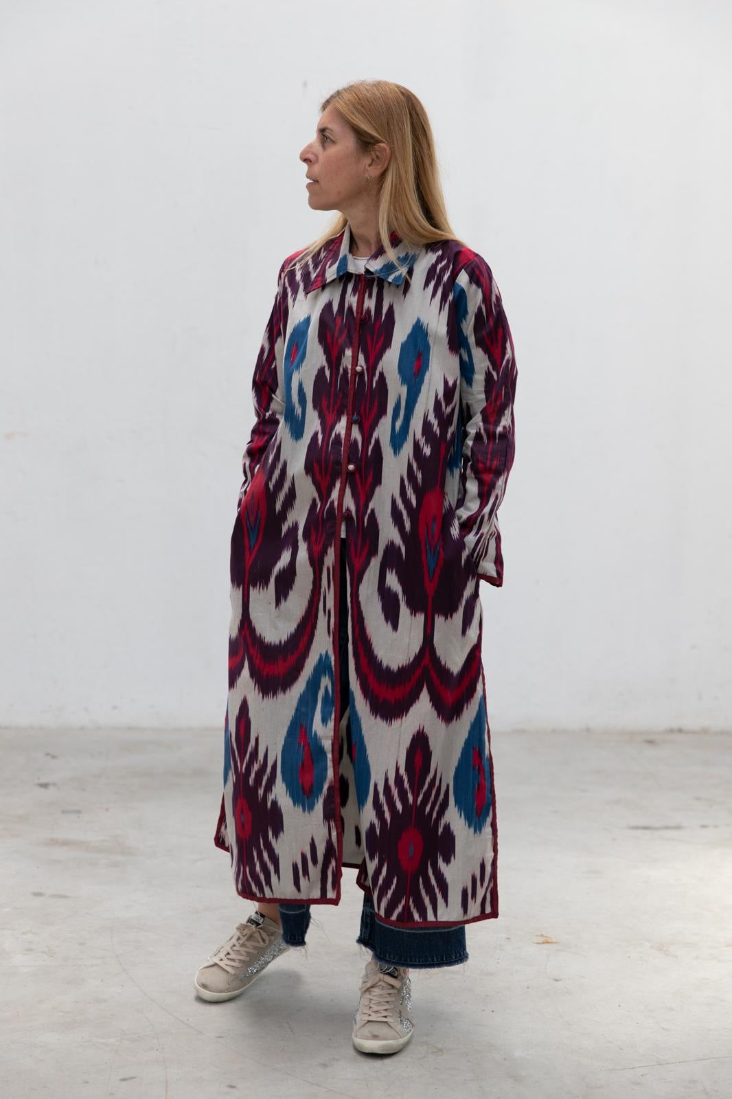 Ikat Long Jacket
