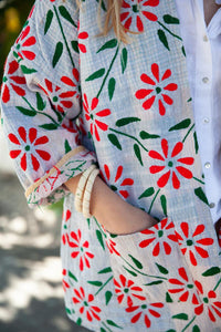 Old Kantha Embroidered Kimono