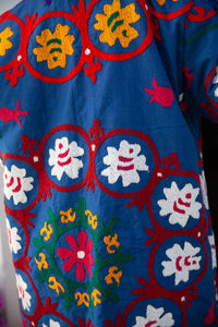 Blue Suzani Kimono