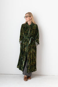 Meera Silk Velvet Coat