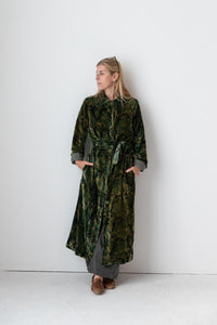 Meera Silk Velvet Coat