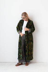 Meera Silk Velvet Coat