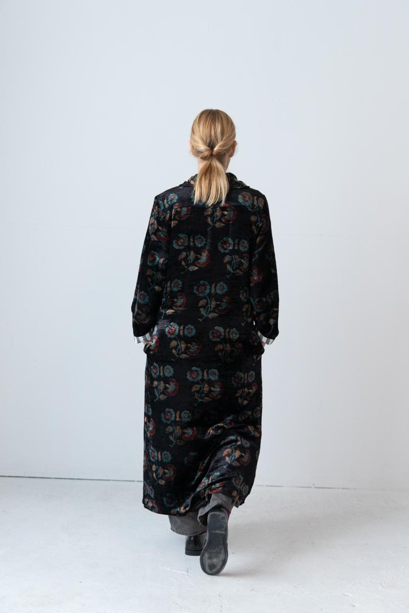 Meera Silk Velvet Coat