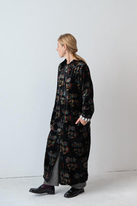 Meera Silk Velvet Coat