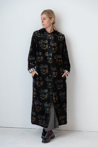 Meera Silk Velvet Coat