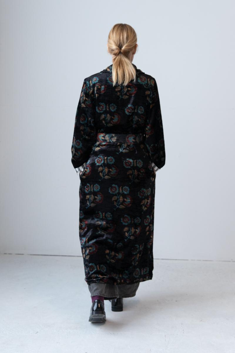 Meera Silk Velvet Coat