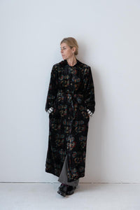 Meera Silk Velvet Coat