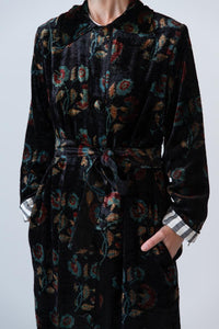 Meera Silk Velvet Coat