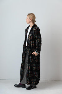 Meera Silk Velvet Coat