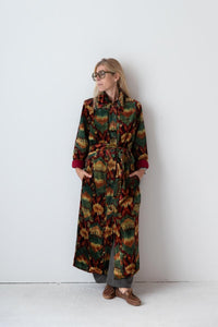 Meera Silk Velvet Coat