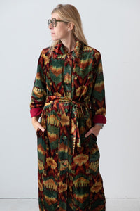 Meera Silk Velvet Coat