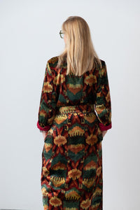 Meera Silk Velvet Coat