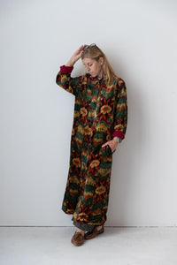 Meera Silk Velvet Coat