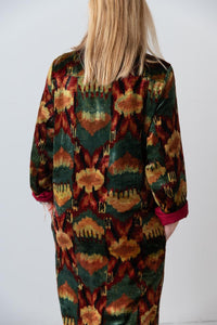 Meera Silk Velvet Coat