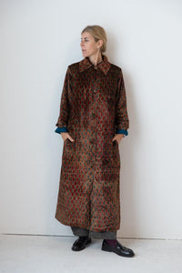 Meera Silk Velvet Coat