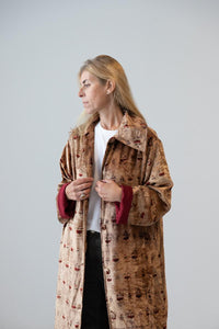 Meera Silk Velvet Coat