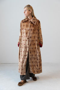 Meera Silk Velvet Coat