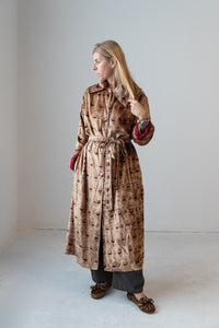 Meera Silk Velvet Coat