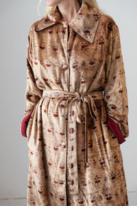 Meera Silk Velvet Coat