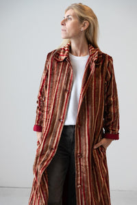 Meera Silk Velvet Coat