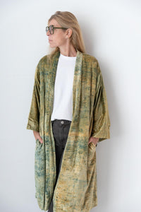 Meera Silk Velvet Kimono