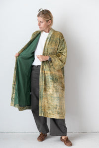 Meera Silk Velvet Kimono