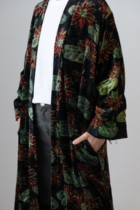 Meera Silk Velvet Kimono