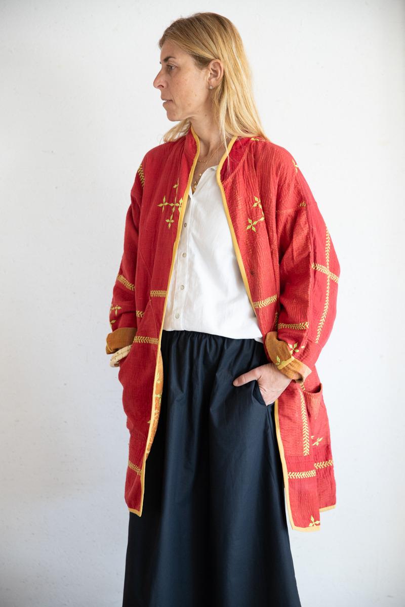 REVERSIBLE OLD KANTHA JACKET