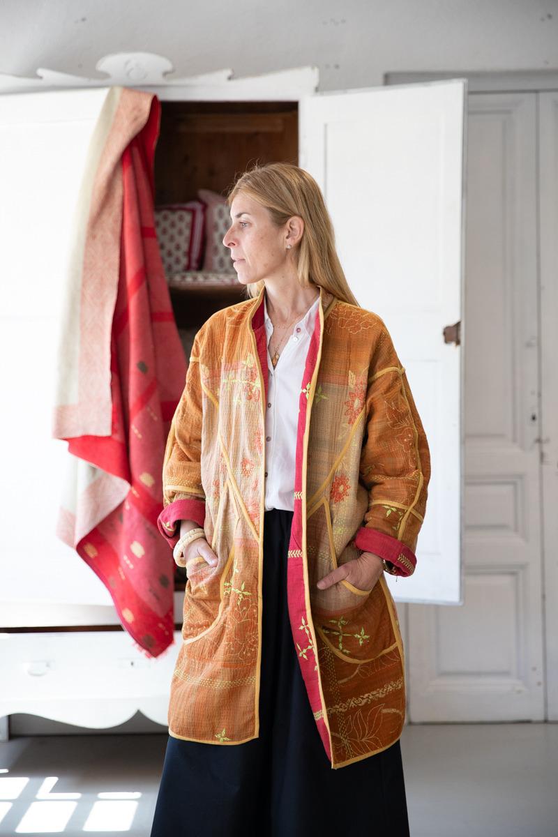REVERSIBLE OLD KANTHA JACKET