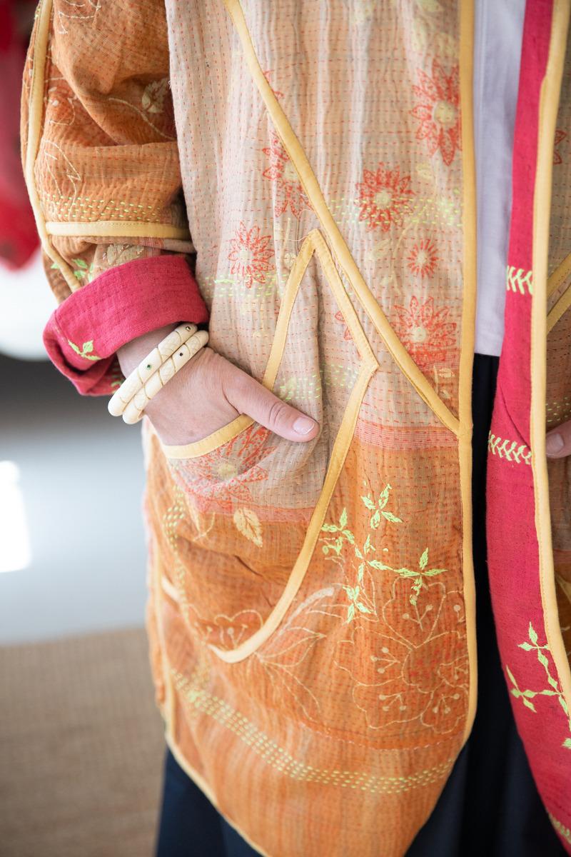 REVERSIBLE OLD KANTHA JACKET