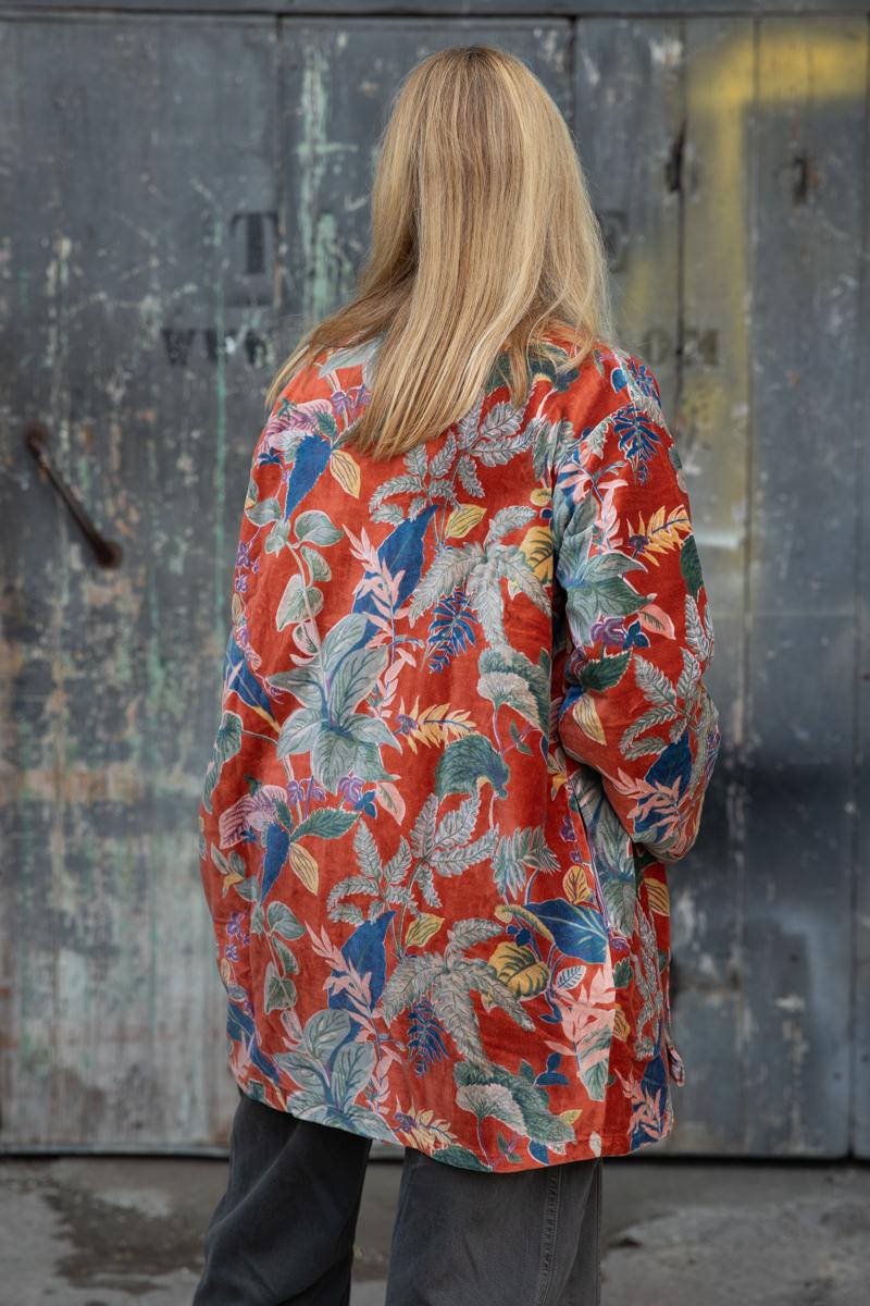 Short Velvet Kimono