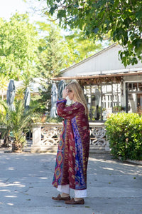 REVERSIBLE OLD SARI KIMONO