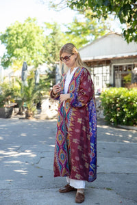 REVERSIBLE OLD SARI KIMONO