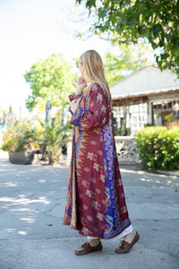 REVERSIBLE OLD SARI KIMONO