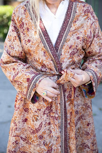 REVERSIBLE OLD SARI KIMONO