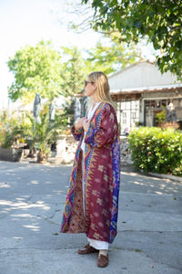 REVERSIBLE OLD SARI KIMONO