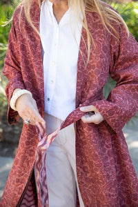 REVERSIBLE OLD SARI KIMONO