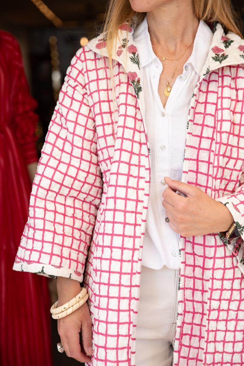 Quilted reversible jacket