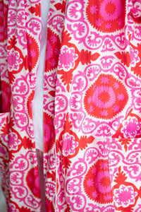 Cotton Kimono Suzani Print