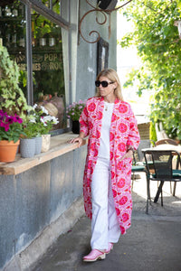 Cotton Kimono Suzani Print