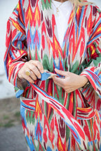 Cargar imagen en el visor de la galería, Cotton ikat kimono
