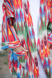 Cotton ikat kimono